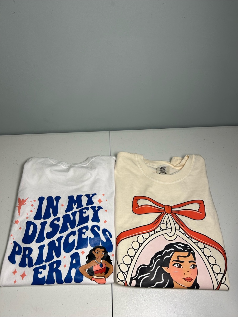 Disney Vacation Tee Bundle ‘In My Princess Era’ Moana Lot of 2 Shirts Large